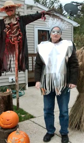 Grandpa as Jack frost